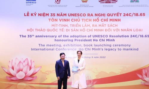 Kỷ niệm trọng thể 35 năm UNESCO ra Nghị quyết tôn vinh Chủ tịch Hồ Chí Minh